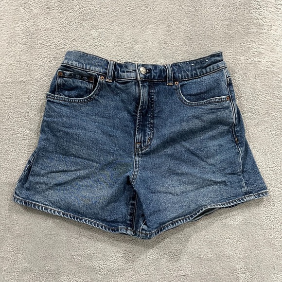 Madewell Jean Shorts Women 28 The Perfect Mid Length Cowgirl Festival Western